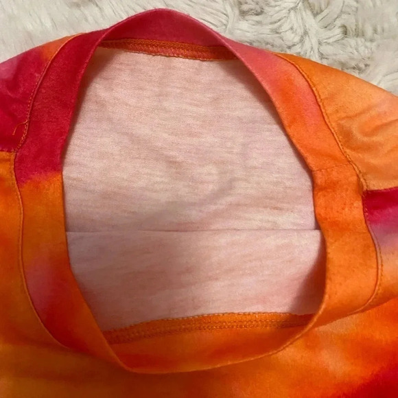 Women’s orange and red long sleeve tie dye sweatshirt size small from Amazon - Picture 3 of 4